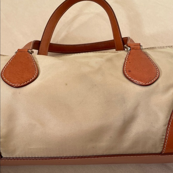 Prada handbag ,Cream and luggage leather  trimming - Picture 10 of 17